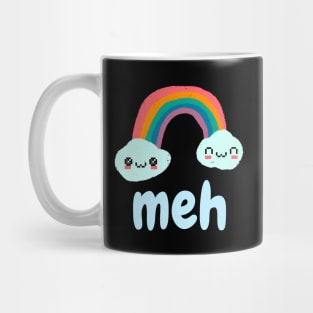Meh Emotion Rainbow Mug